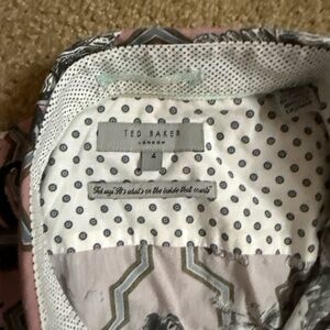 Ted Baker Pink and Gray Patterned Jacket